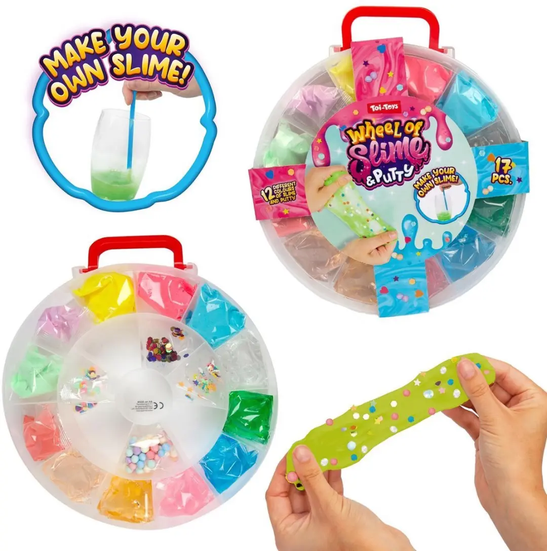 Toi-Toys Slijm en Putty Wheel Slijmpakket - Rainbow