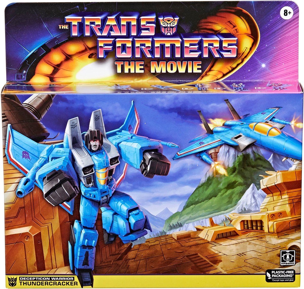 Hasbro Transformers Thundercracker G1 - Retro actiefiguur 14 cm - Kunststof