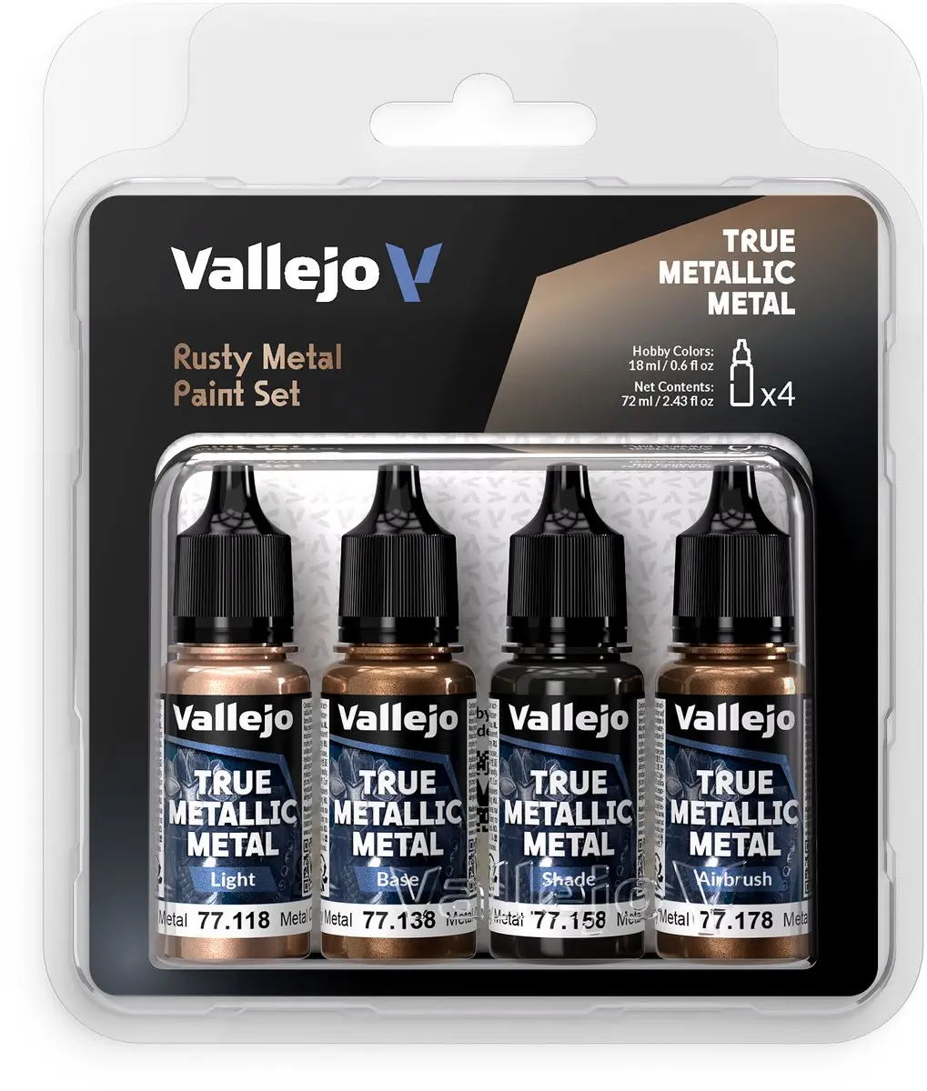 Vallejo Hobbyverf Acryl True Metallic Metal