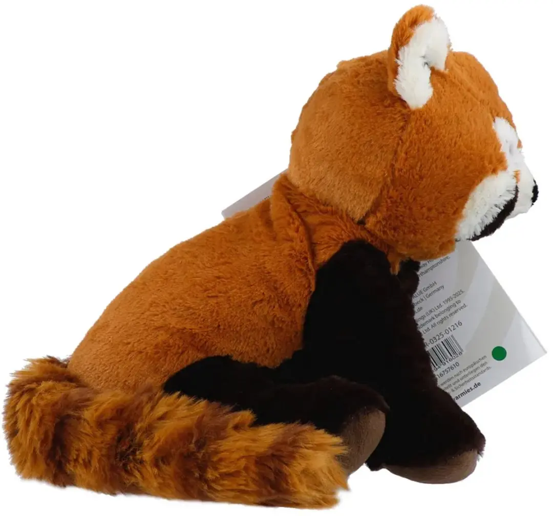 Warmies Rode Panda Knuffel - 25cm - Pittenzak