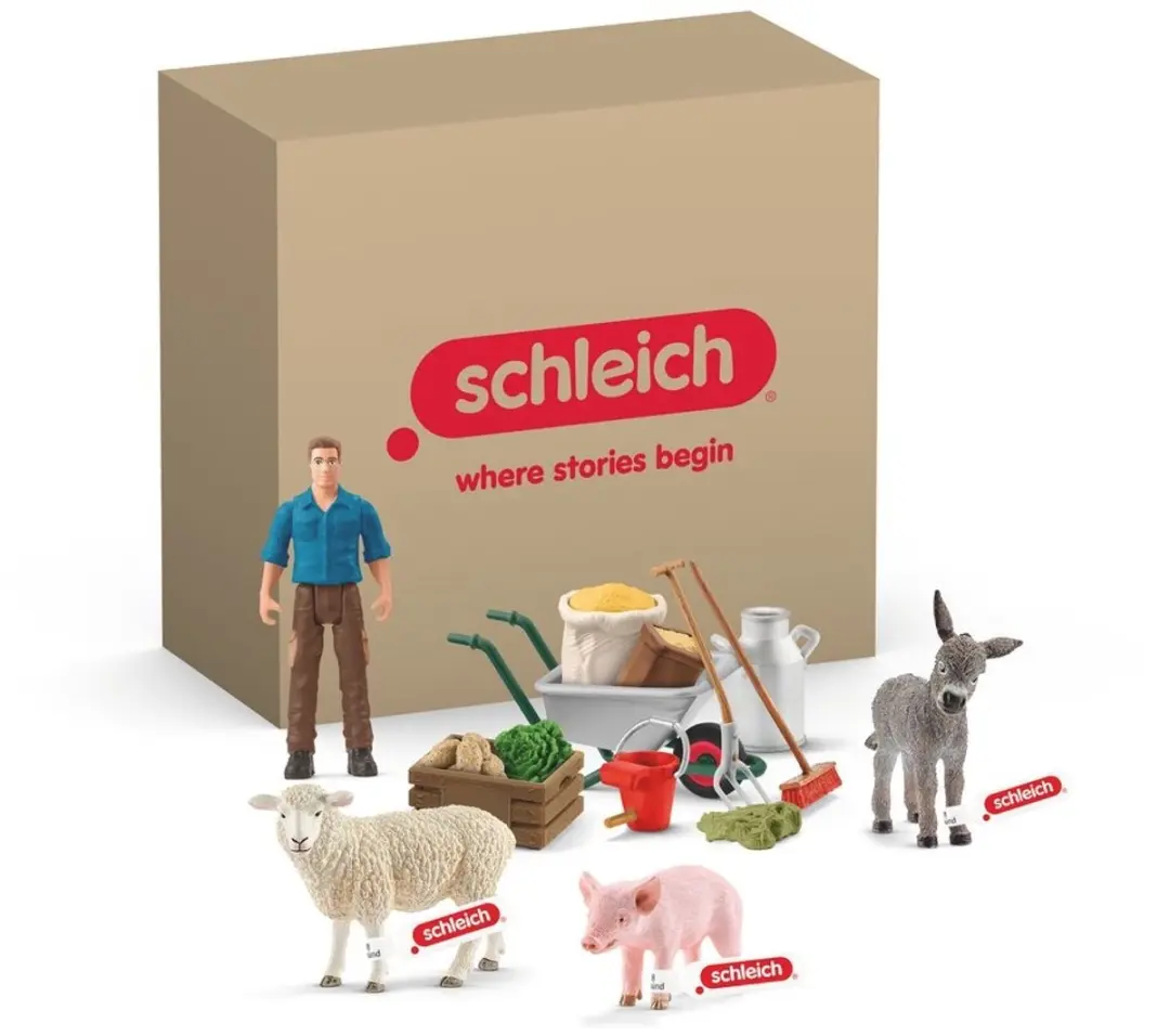 Schleich Farm World Voertijd op de boerderij 72287