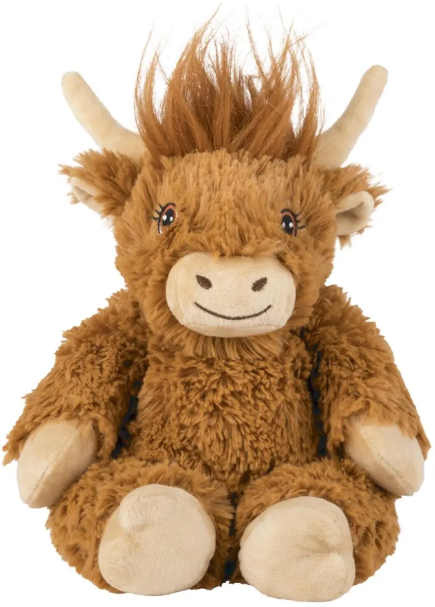 Warmies Schotse Hooglander Koe Knuffel 25cm - Bruin