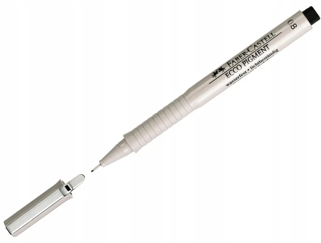 Faber-Castell Ecco Pigment Fineliner 0,8mm - Zwart