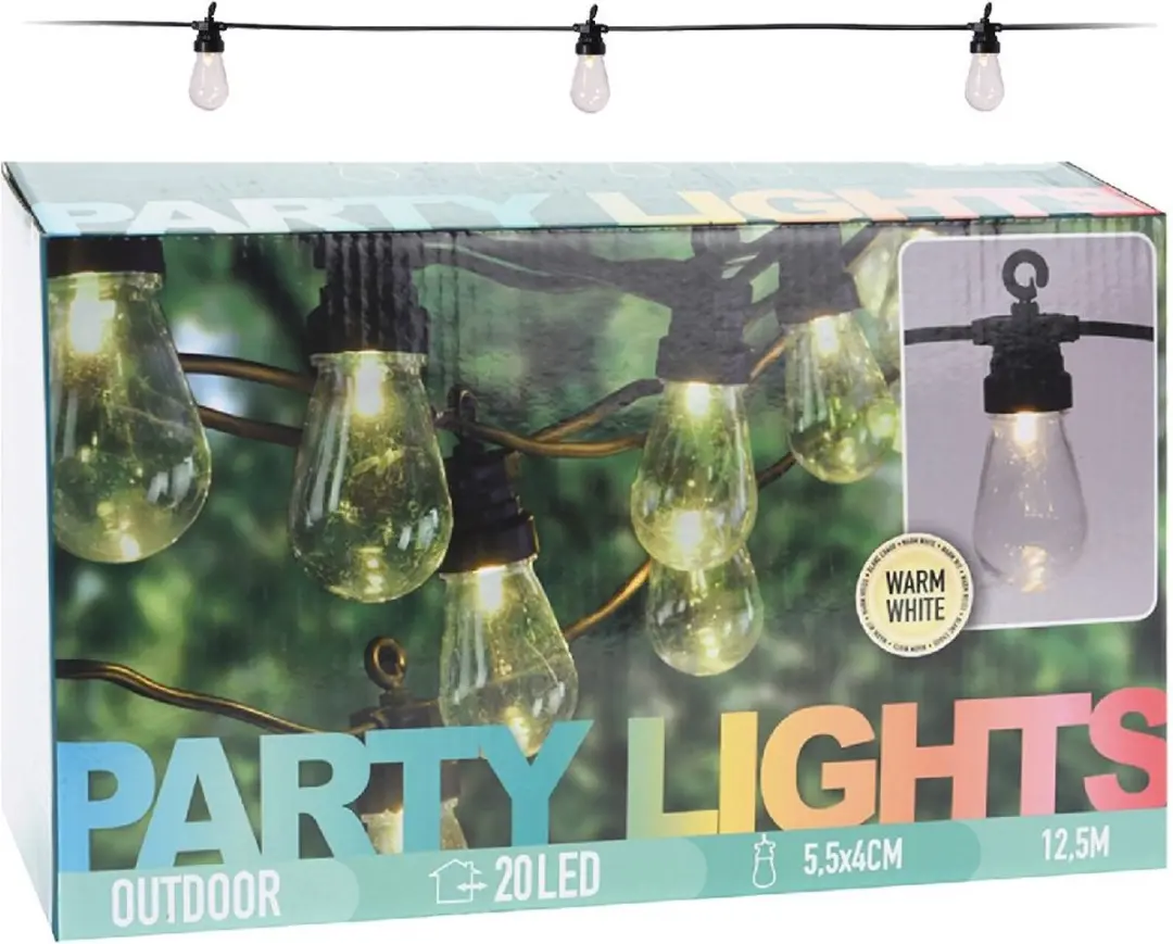 Van der Meulen Lichtsnoer 20 Leds Warm Wit - Blauw