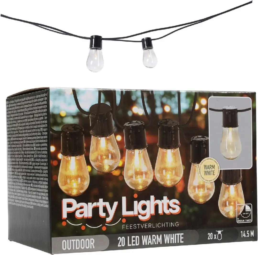 Van der Meulen Lichtsnoer 20 Leds Warm Wit