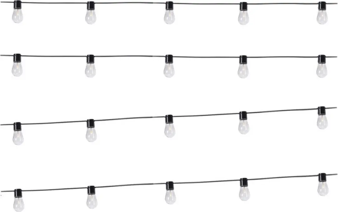 Van der Meulen Lichtsnoer 20 Leds Warm Wit - Blauw