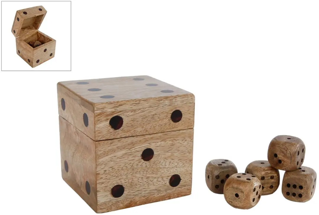 Van Manen Dobbelsteen Opbergdoos Hout