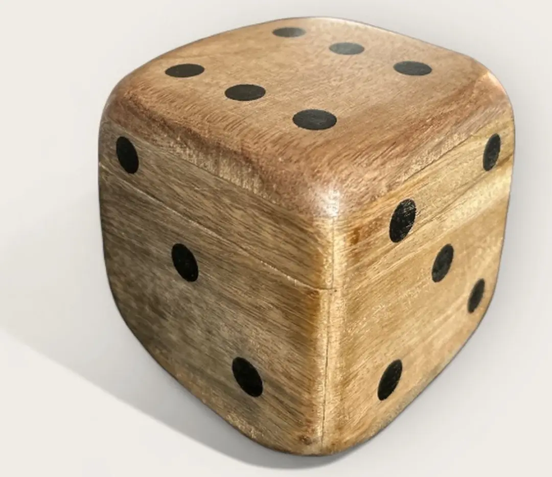 Van Manen Dobbelsteen Opbergdoos Hout - 5 Stuks 9x9x9cm