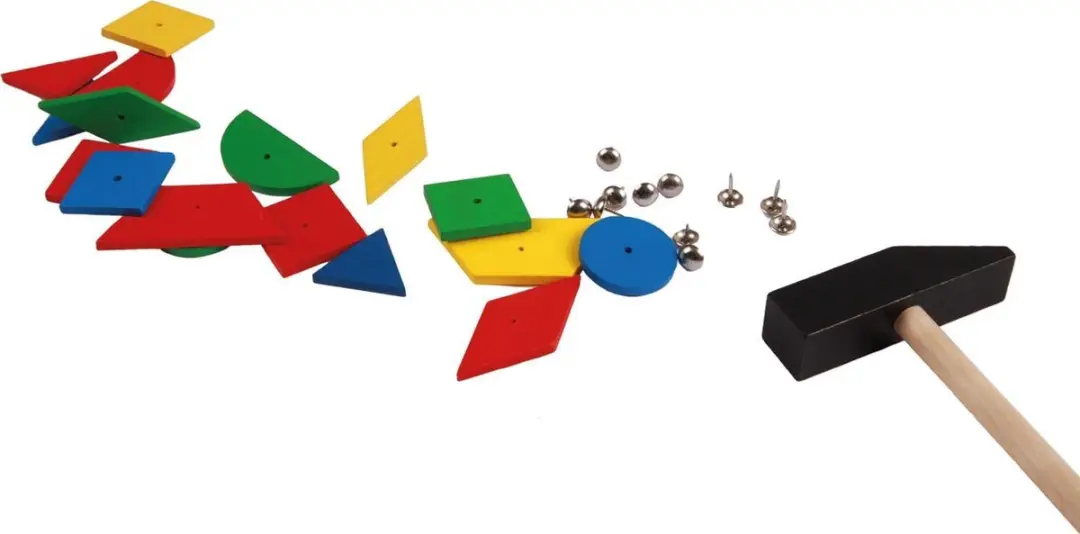 Lena Hamertje Tik Junior Hout 75-delig - Multicolor