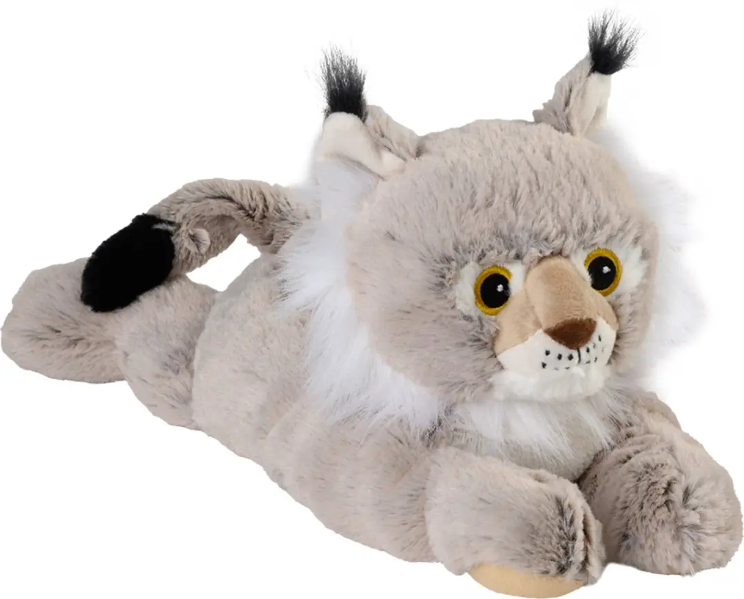 Warmies Lynx Knuffel - 36 cm - Lichtgrijs