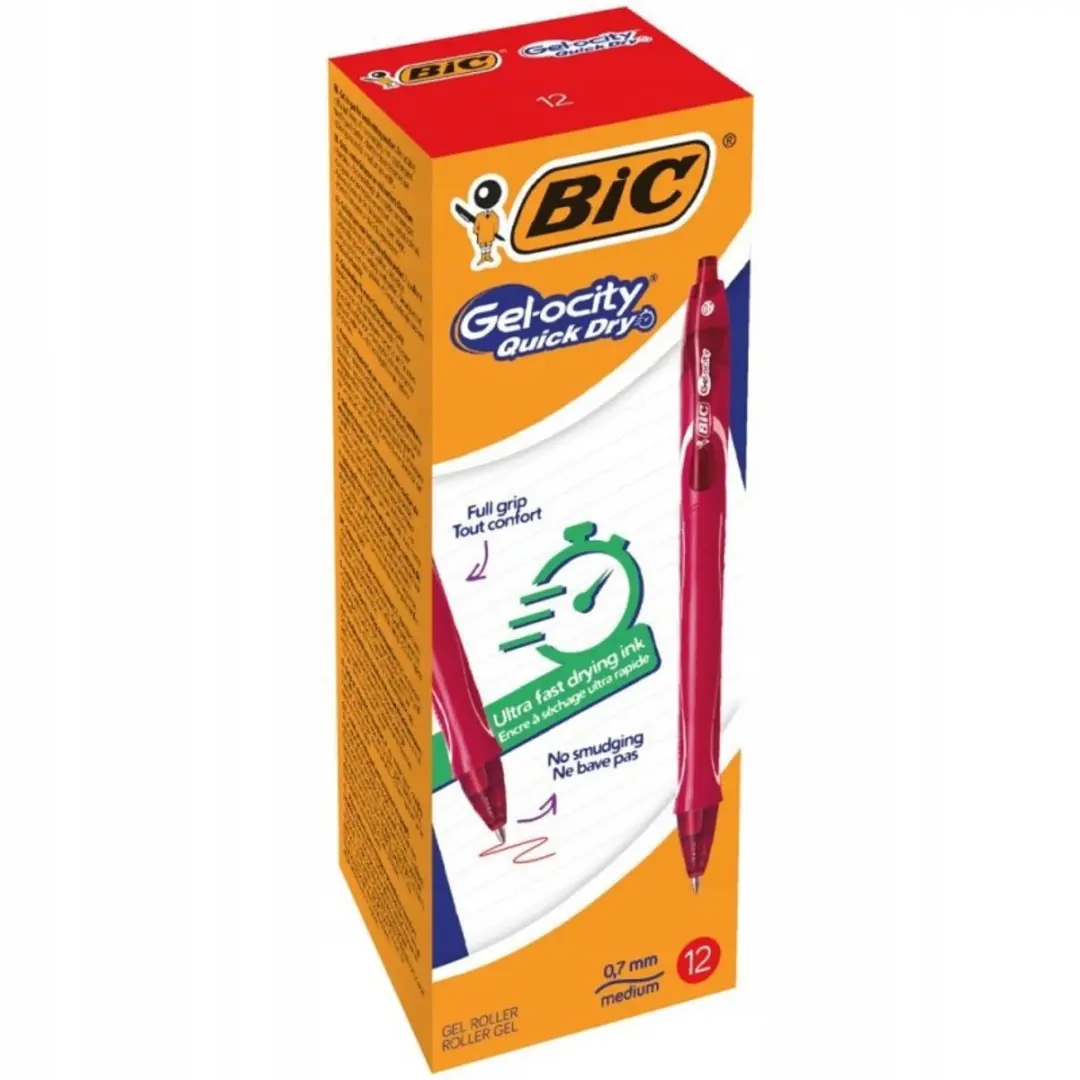 Bic Gelocity Quick Dry Gelpen - Rood