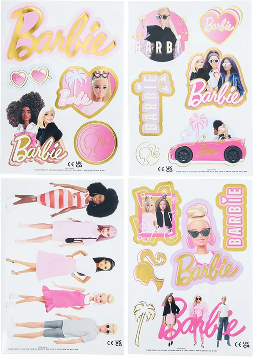 Paladone Barbie Gadgetstickers - 20 Stuks