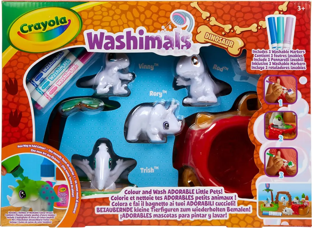 Van der Meulen Crayola Washimals Dinosaurussen - Spel - Multi