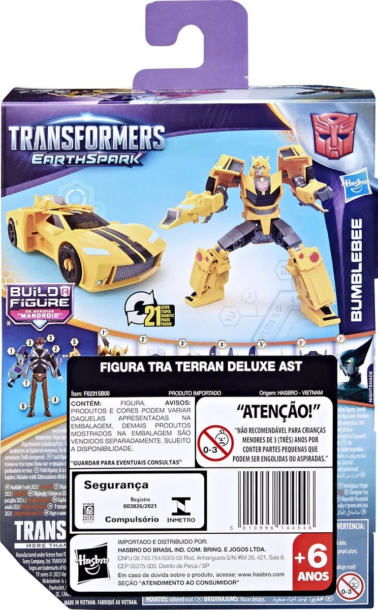 Hasbro Transformers Earthspark Deluxe Bumblebee Multicolor