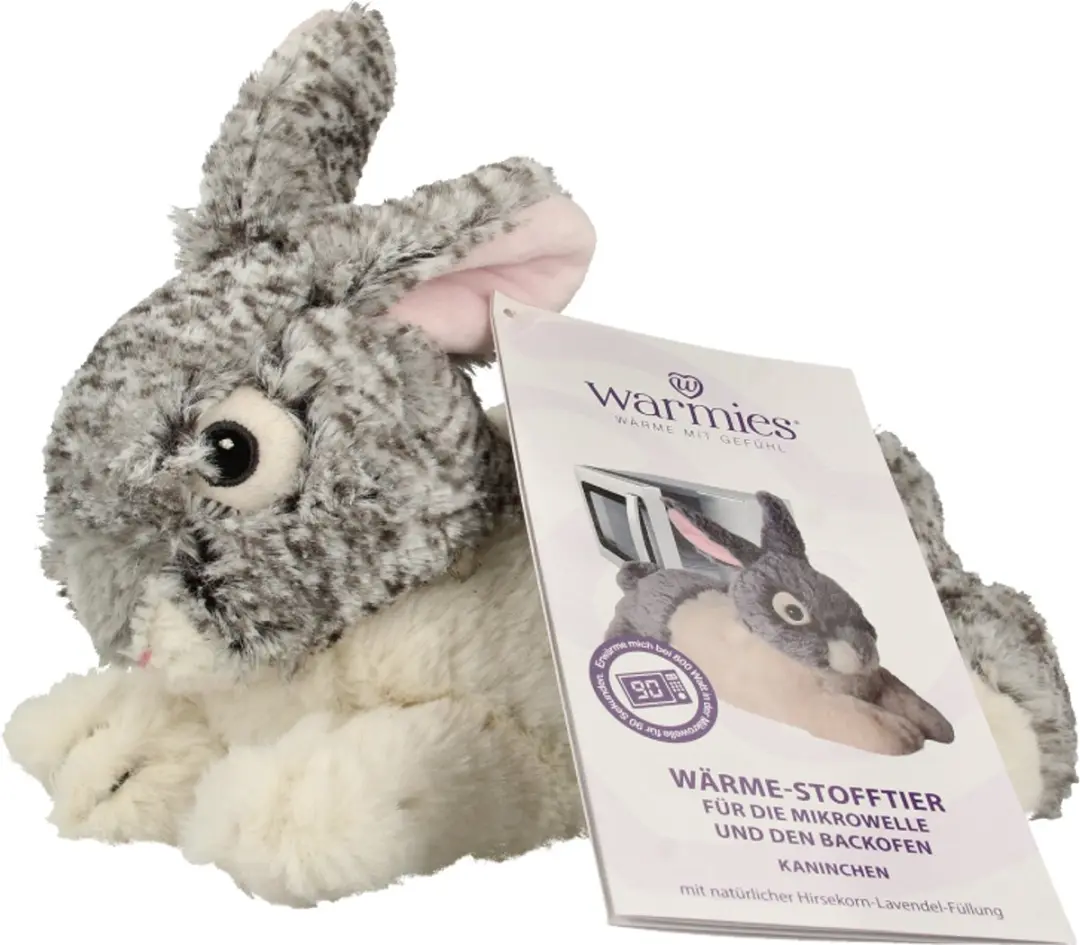 Warmies Konijn Magnetronknuffel 25cm - Multi