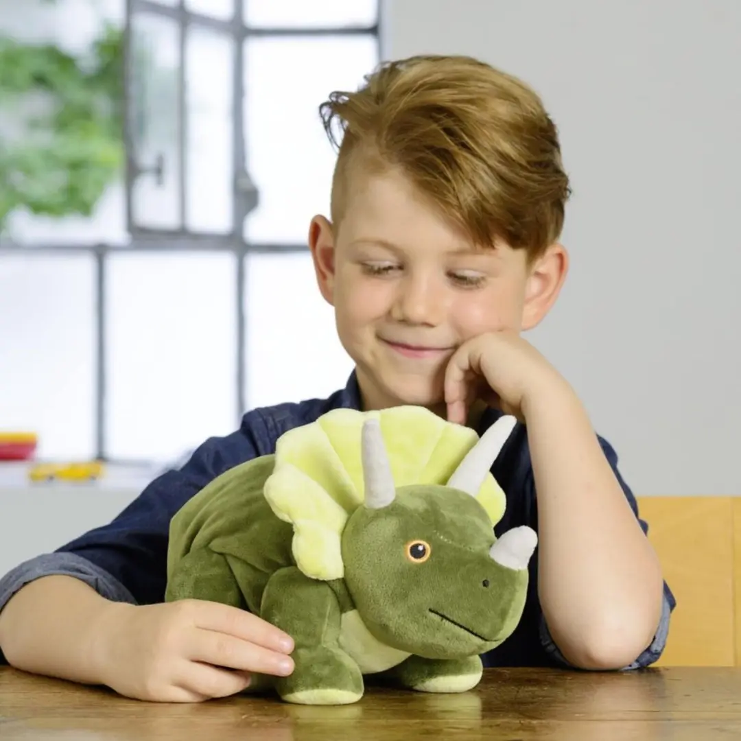 Warmies Dinosaurus Knuffel - 35 cm Groen