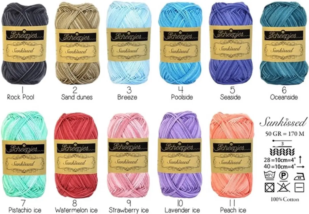 Scheepjes Sunkissed Peach Ice Wol 50g
