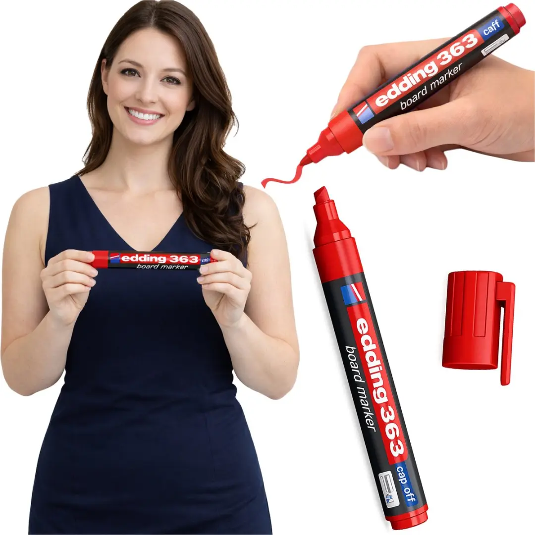 edding Rode Whiteboardstift - Sneldrogend