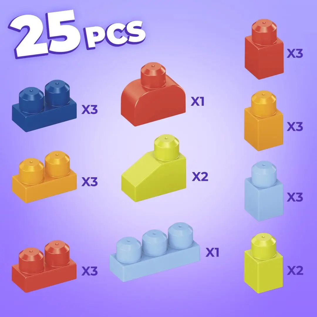 Fisher Price Mega Bloks Dierendoos Corgi HDK81 - 25 Stuks