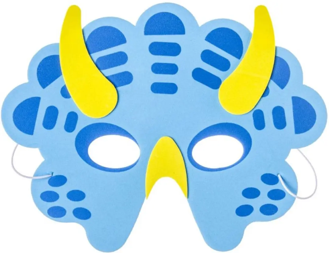 Toi-Toys Dino Gezichtsmaskers - 4 Stuks - Multi