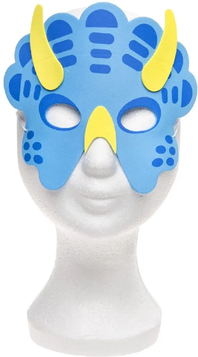 Toi-Toys Dino Gezichtsmaskers - 4 Stuks - Multi
