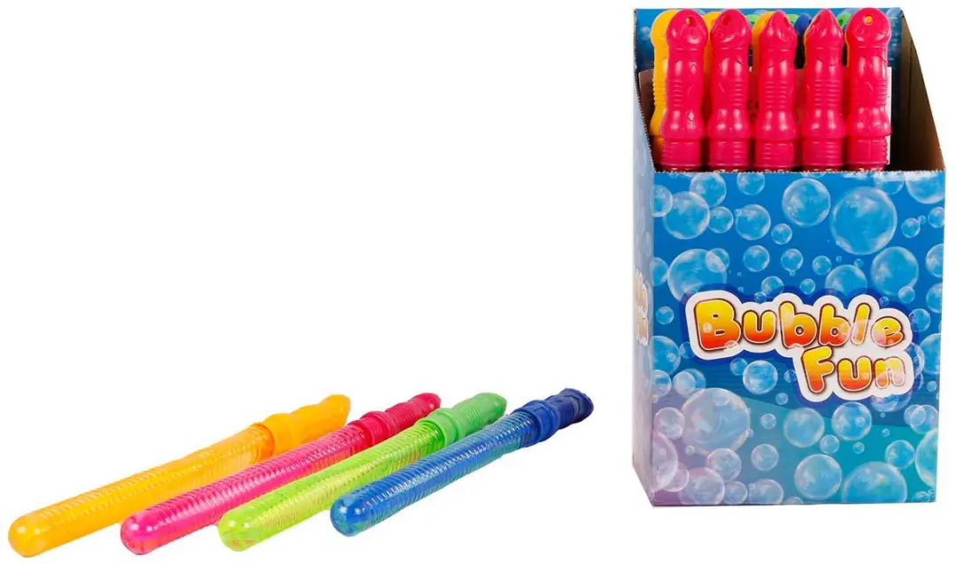 Van Manen Bellenblaas Stick Speelgoed - 24 Stuks - 37cm - Meerkleurig