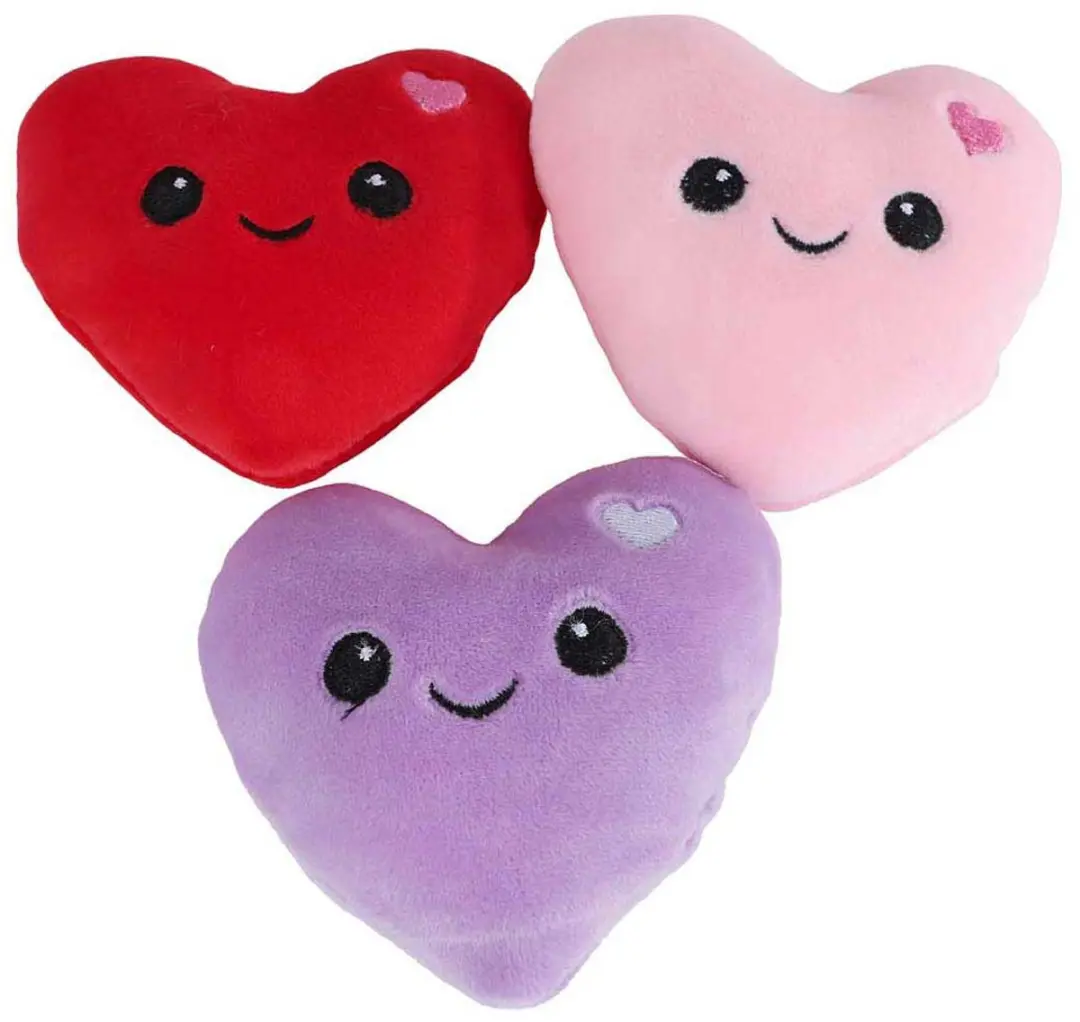 Van Manen Pluche IJsje Knuffel Hartjes - 25cm - Meerkleurig