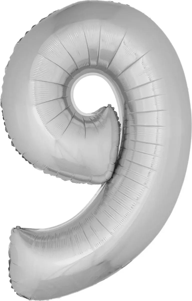 Espa Zilveren Cijferballon Aluminium