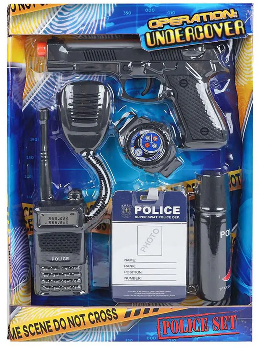 Van Manen Politie Speelset 17cm - 5-delig - Multicolor