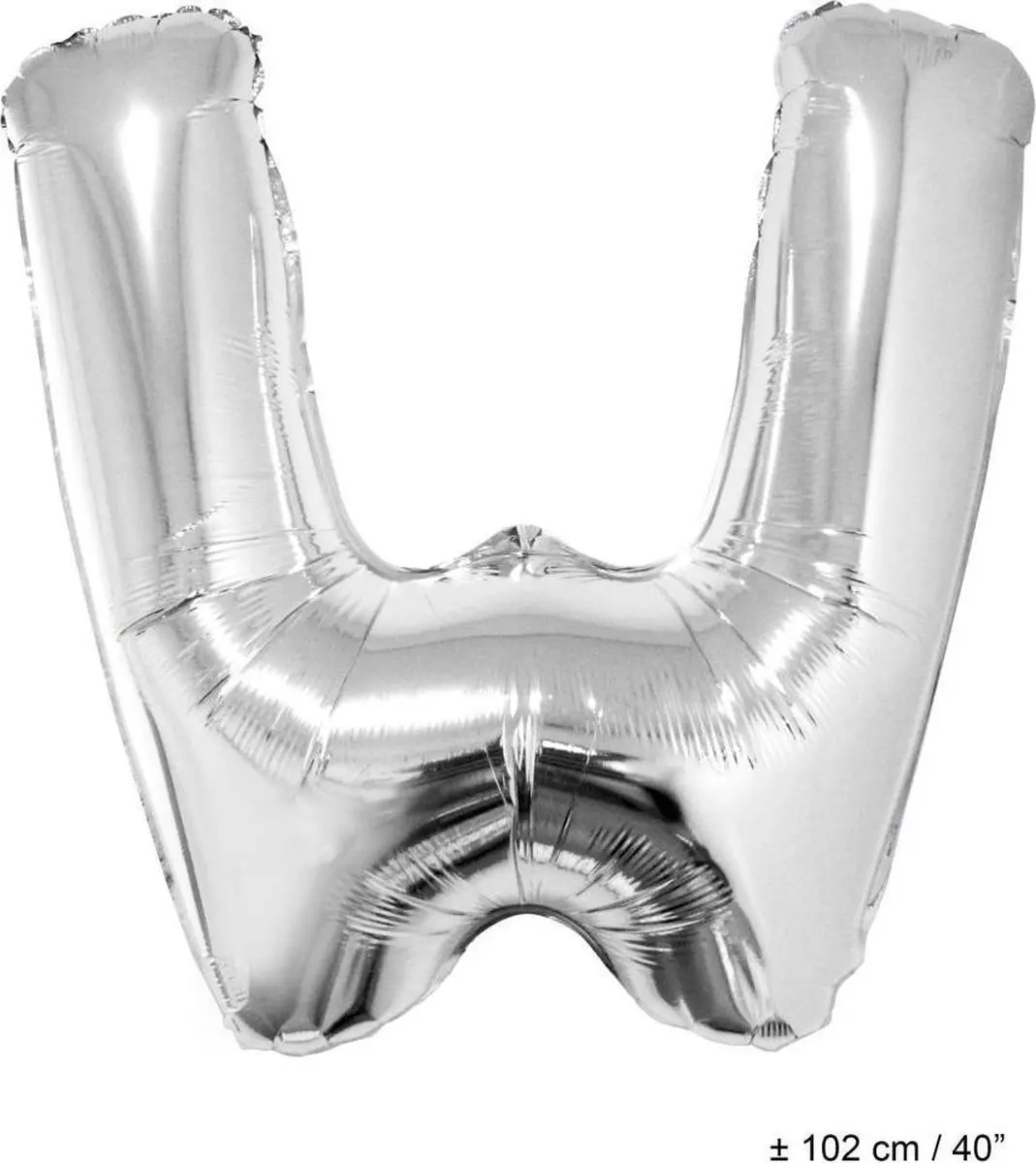Espa Aluminium Letter Ballon W - Zilvergrijs