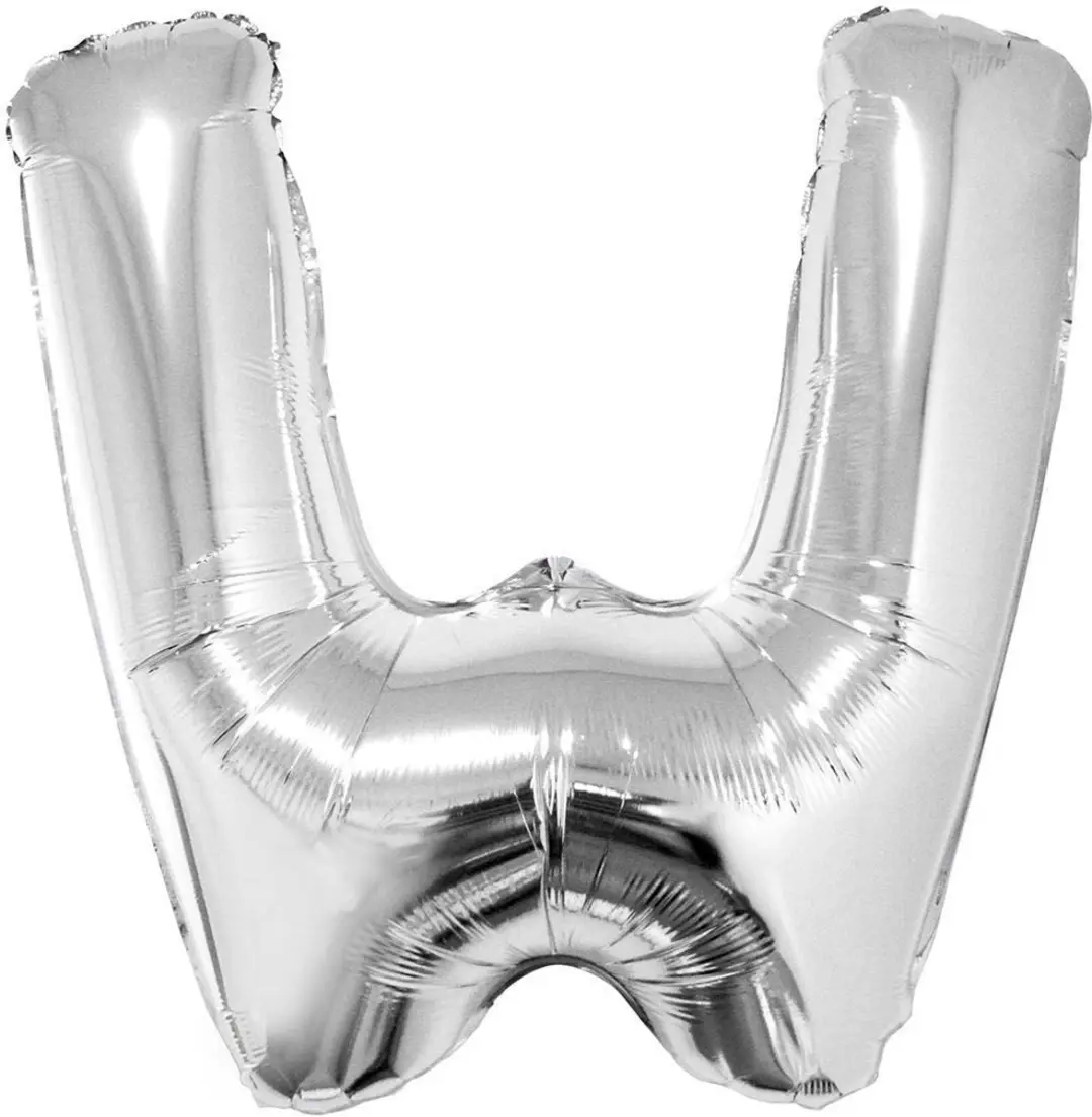 Espa Aluminium Letter Ballon W - Zilvergrijs