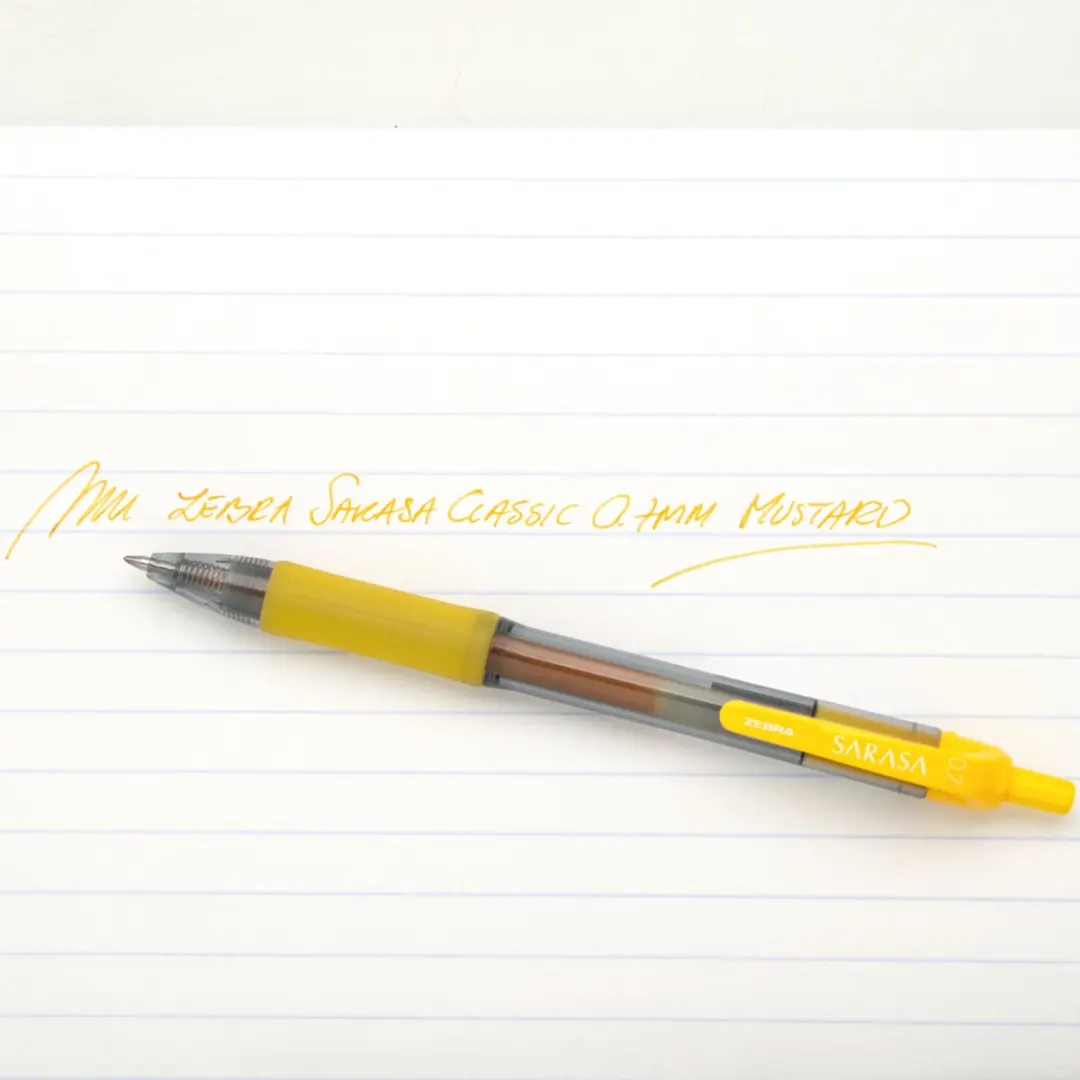 Zebra Sarasa Classic Gelpen 0.7 - Mosterdgeel