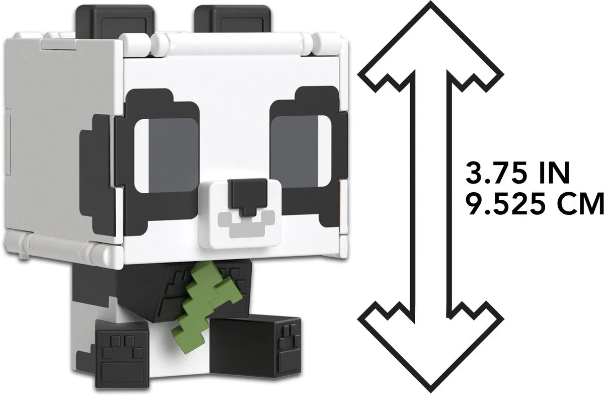 Mattel Minecraft Flippin Action Figuur Panda & Cake - Multi