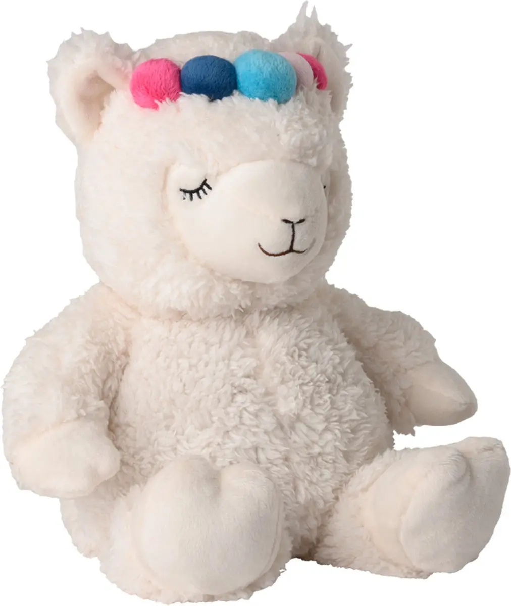 Warmies Alpaca Knuffel 30cm - Wit