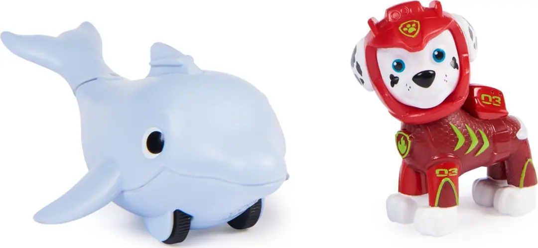 PAW Patrol Aqua Pups Marshall & Dolphin Speelfigurenset
