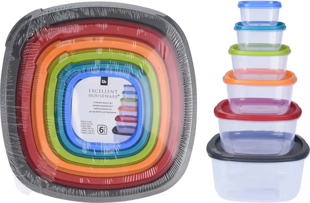 Van der Meulen Voorraaddoos Set 2015501 - 6-delig Multicolor