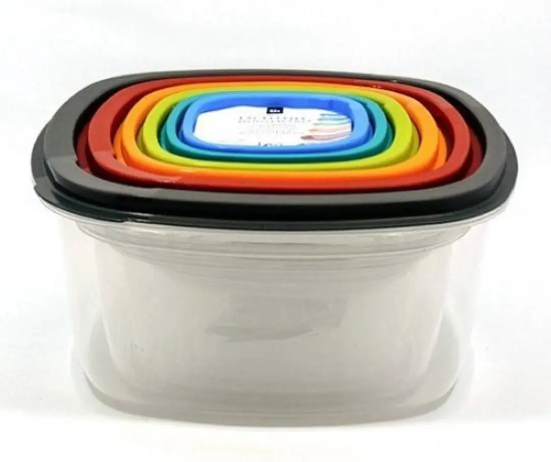 Van der Meulen Voorraaddoos Set 2015501 - 6-delig Multicolor