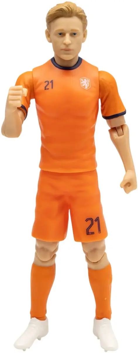 Van der Meulen Frenkie de Jong Voetbalpop - 20cm - Oranje
