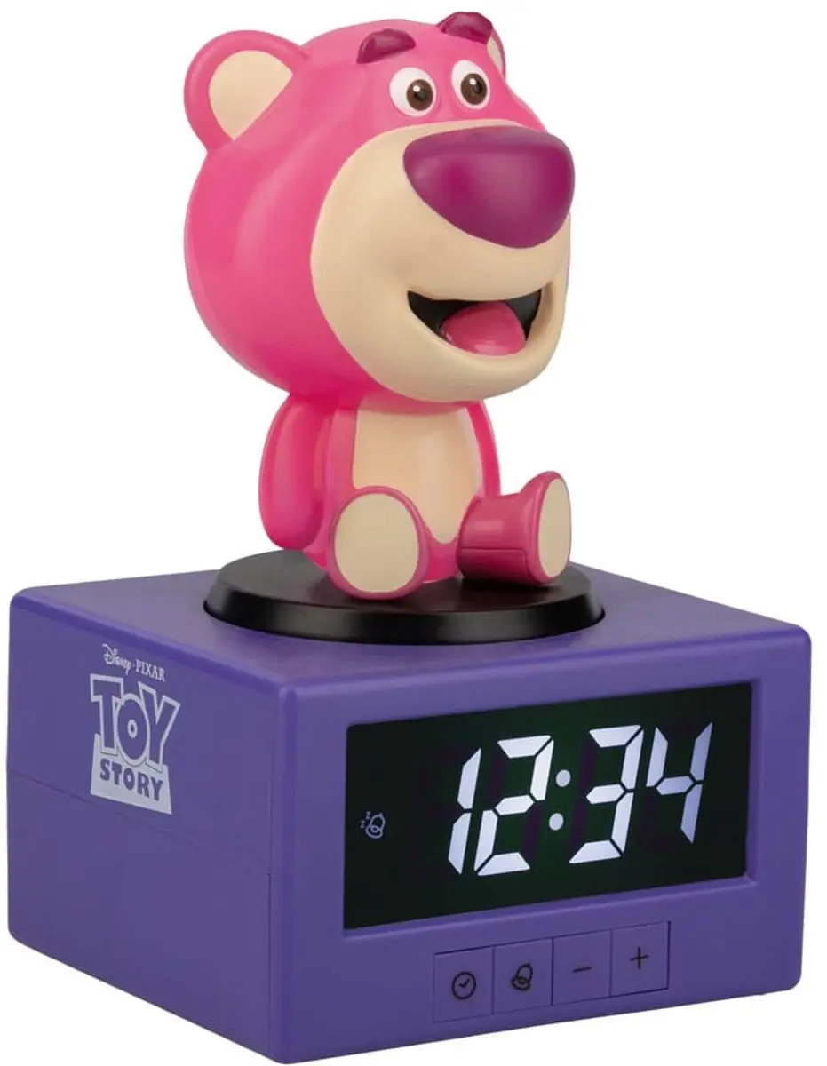Paladone Toy Story Lotso Wekker - Nachtlamp Paars/Rozig