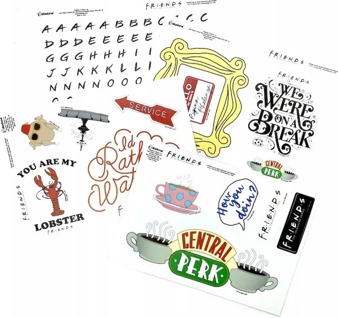 Paladone Friends Vinyl Stickers - Multicolor