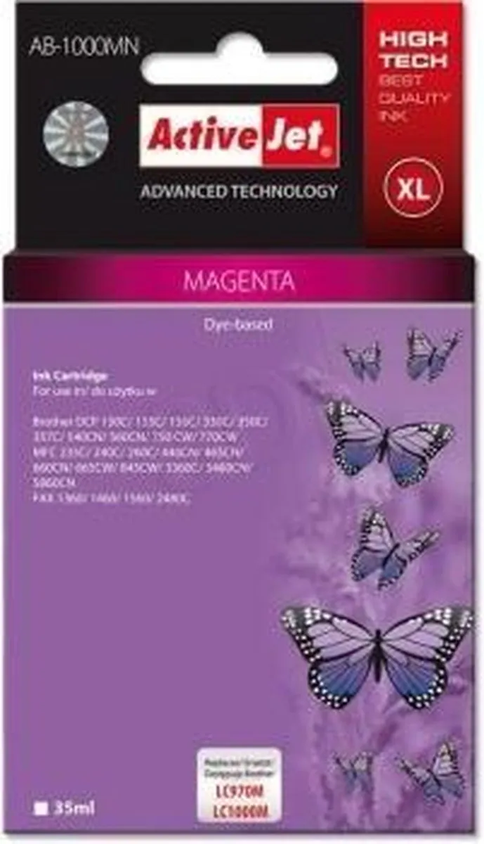 Brother Activejet AB-1000MR Inktcartridge Magenta - 15ml - afbeelding 4 van 6