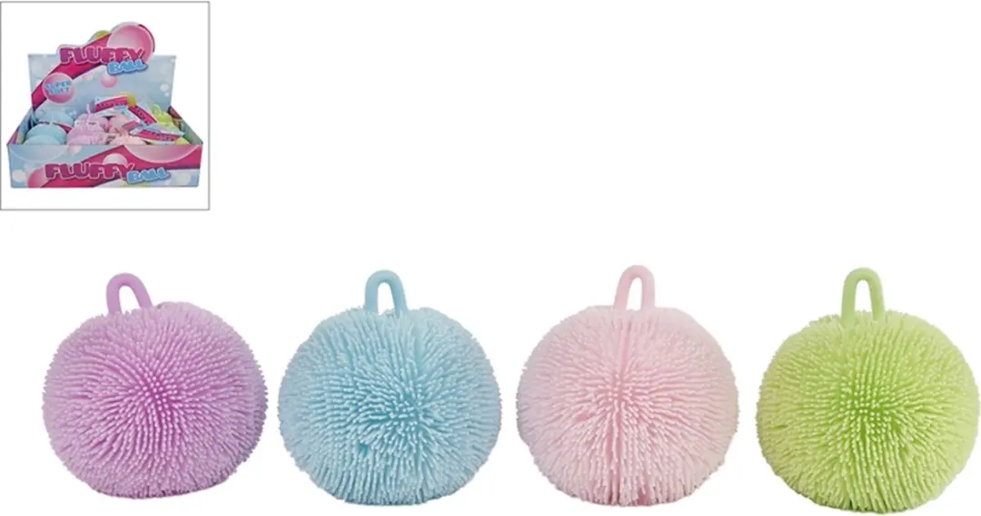 Van Manen Knijpbal Fluffy Junior 9cm Siliconen - Groen