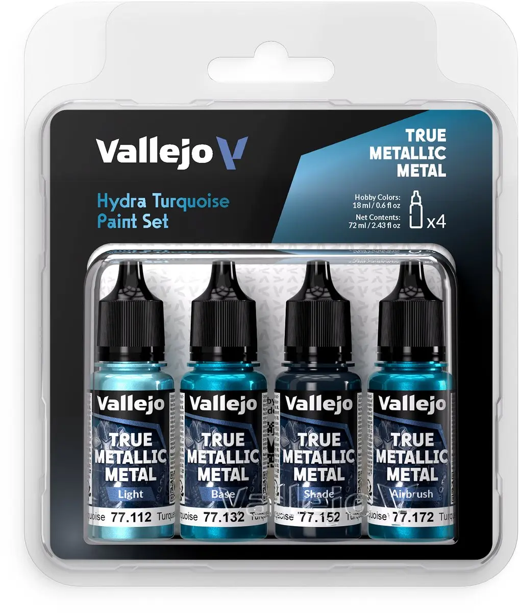 Vallejo Hobbyverf Acryl True Metallic Metal Hydra Turkoois
