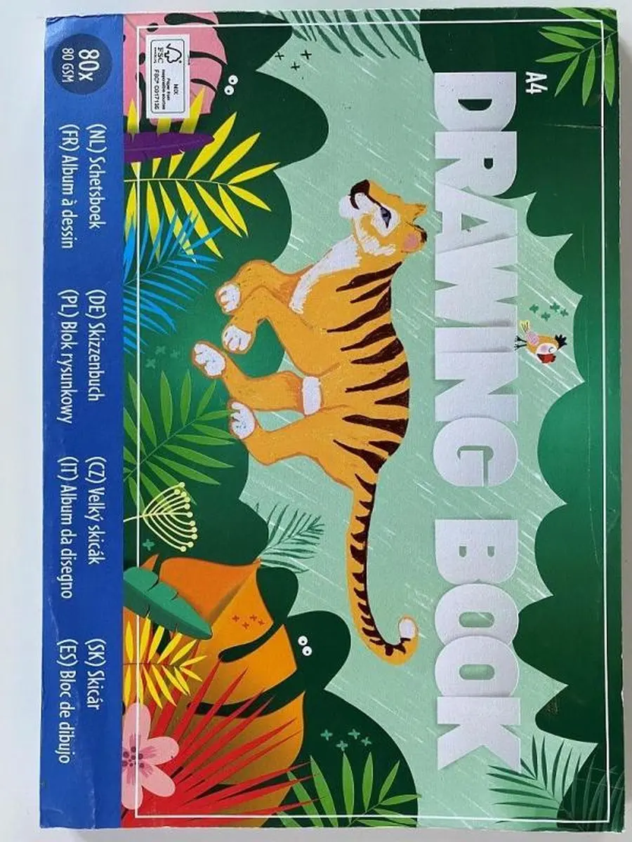 Van der Meulen Schetsboek Tijger Junior A4 - 80 Vellen