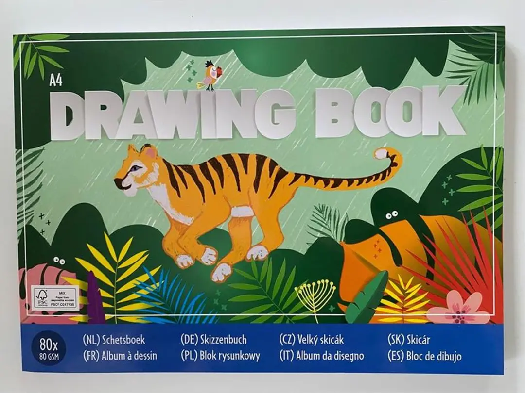 Van der Meulen Schetsboek Tijger Junior A4 - 80 Vellen