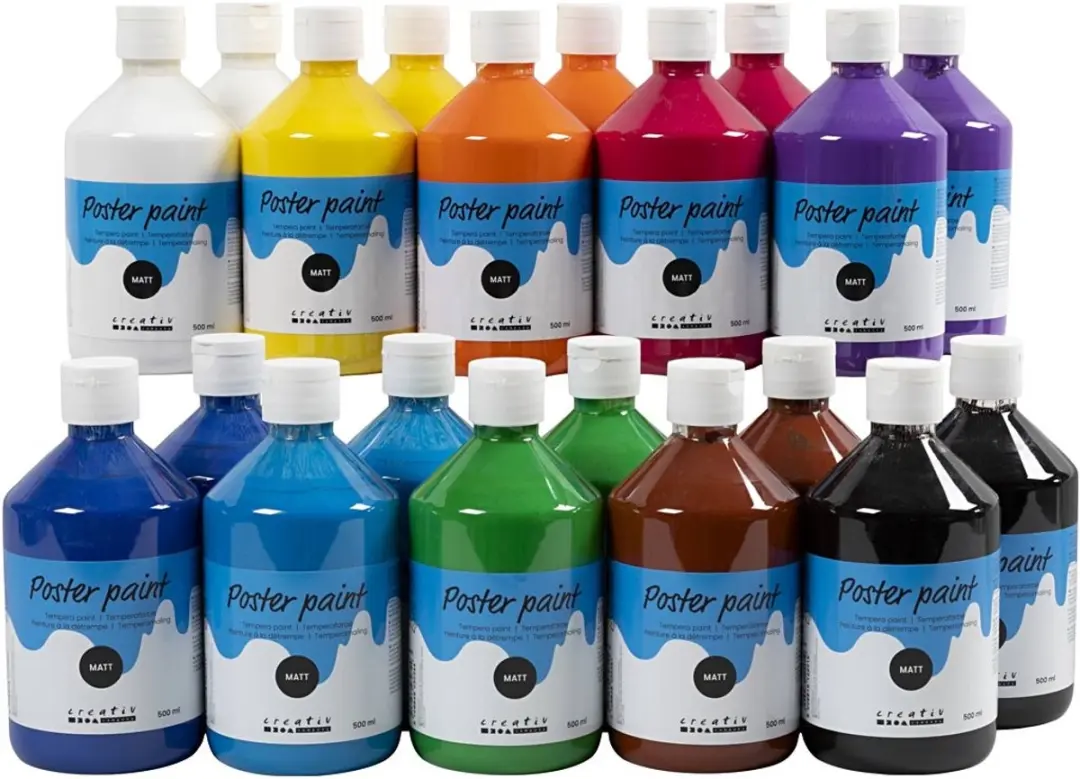 Creativ Company Plakkaatverf Assorti 20x500ml