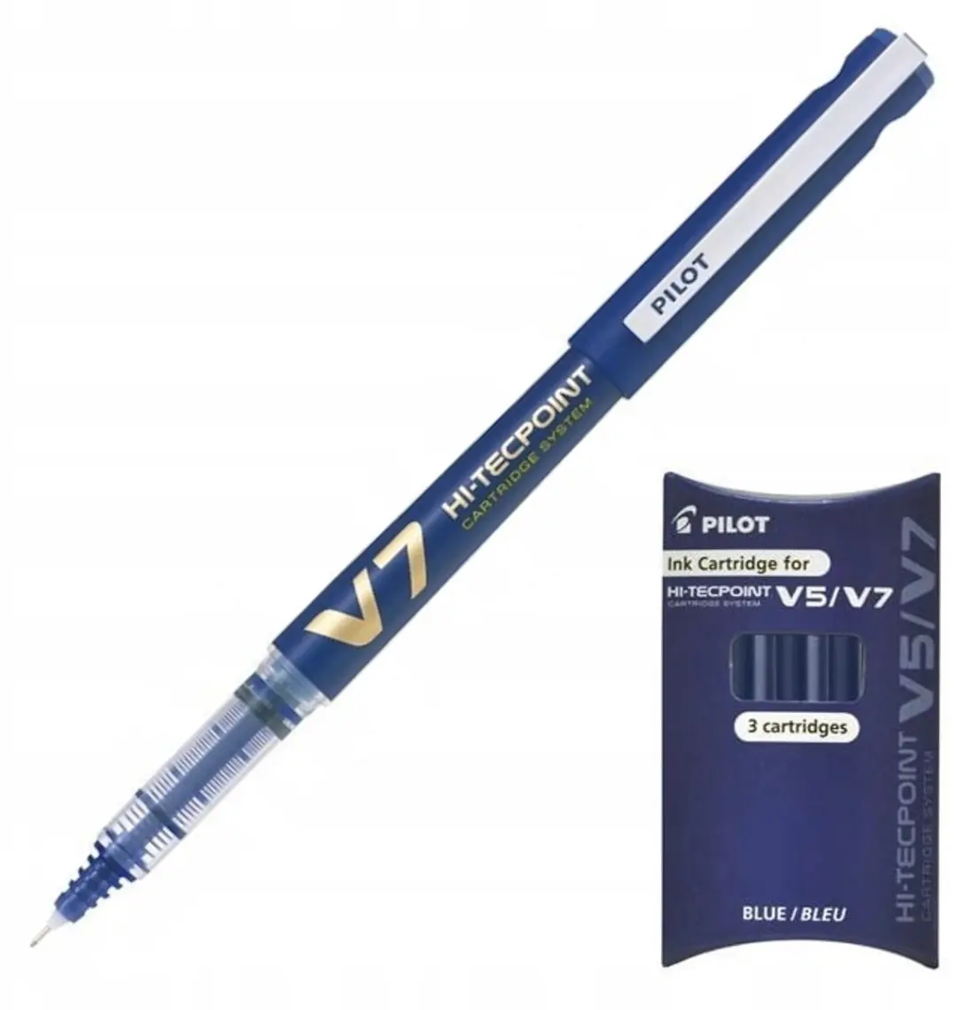 Pilot V7 Cartridge Vulpen Blauw