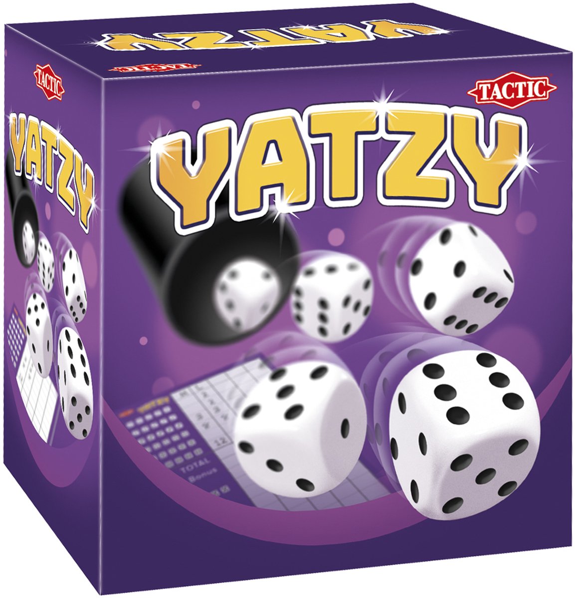 Tactic Yatzy – Dobbelspel – Klassiek Familiespel – Met Dobbelbeker en QR Uitleg – Vanaf 5 Jaar – 2 of Meer Spelers