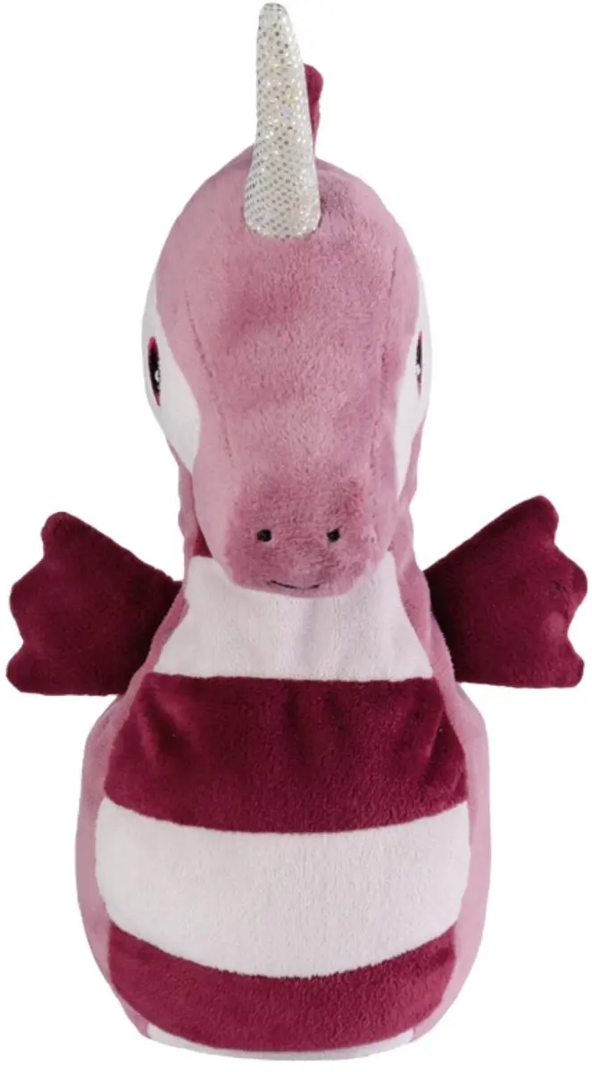Warmies Knuffel Eenhoorn Zeepaardje 40cm - Fuchsia