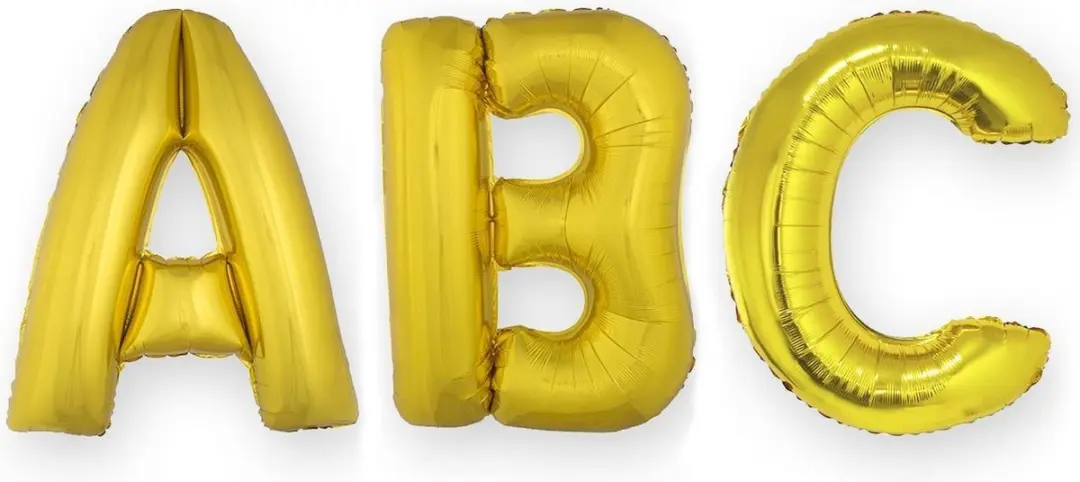 ESPA Goudkleurige Aluminium Letter Ballon P